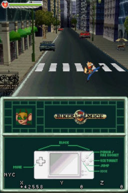 Screenshot for Biker Mice From Mars on Nintendo DS