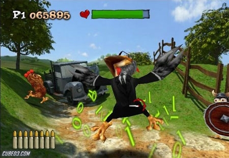Screenshot for Chicken Riot on Wii