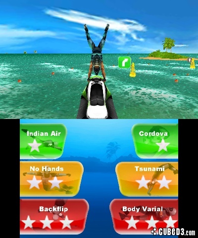 Screenshot for Aqua Moto Racing 3D on Nintendo 3DS