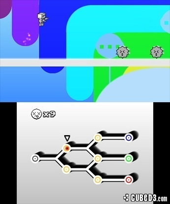 Screenshot for Cubit: The Hardcore Platformer Robot (Hands-On) on Nintendo 3DS