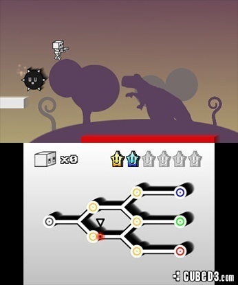 Screenshot for Cubit: The Hardcore Platformer Robot (Hands-On) on Nintendo 3DS