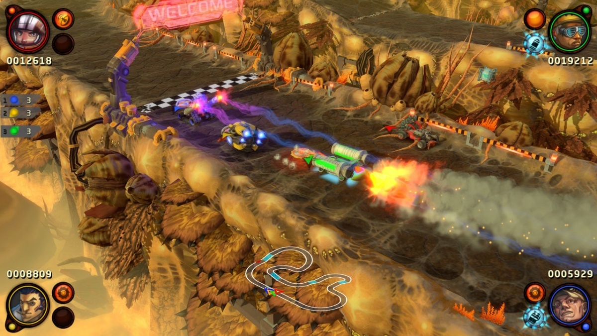 Screenshot for BlazeRush on PlayStation 4