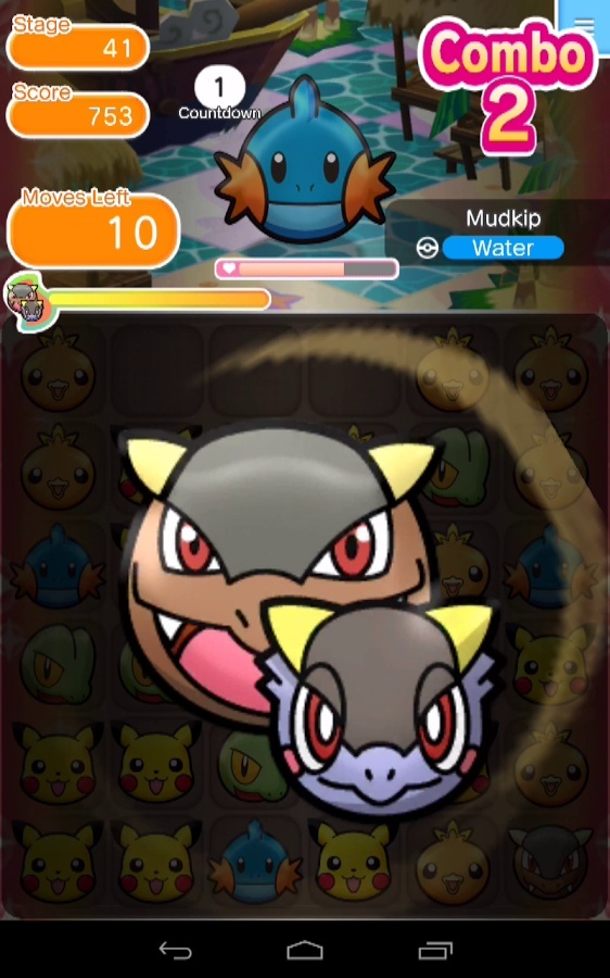 Screenshot for Pokémon Shuffle Mobile on Android