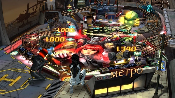 Screenshot for Zen Pinball 2: Marvel's Women of Power on PlayStation 4