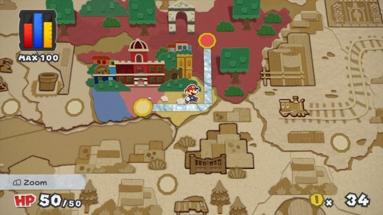 Screenshot for Paper Mario: Color Splash on Wii U
