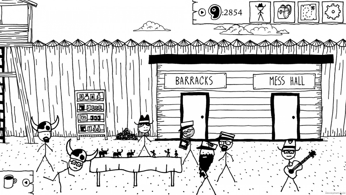Screenshot for West of Loathing on PC
