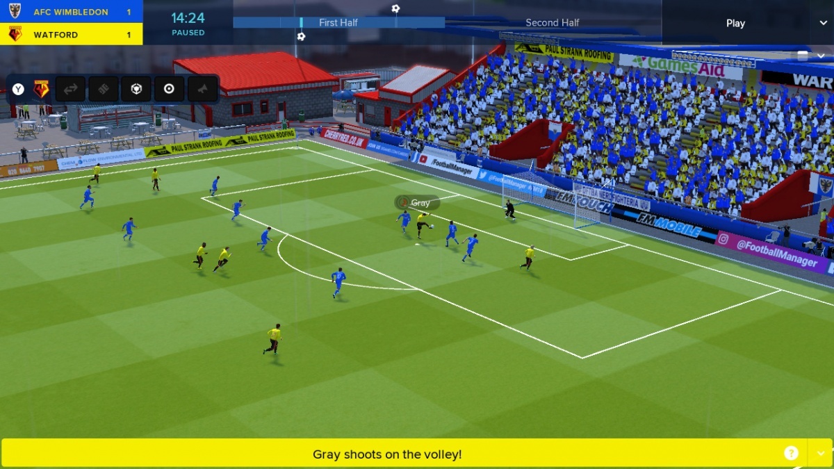 Screenshot for Football Manager Touch 2018 on Nintendo Switch