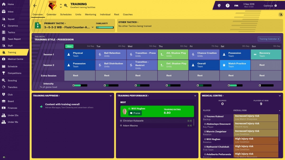 Screenshot for Football Manager 2019 on PC