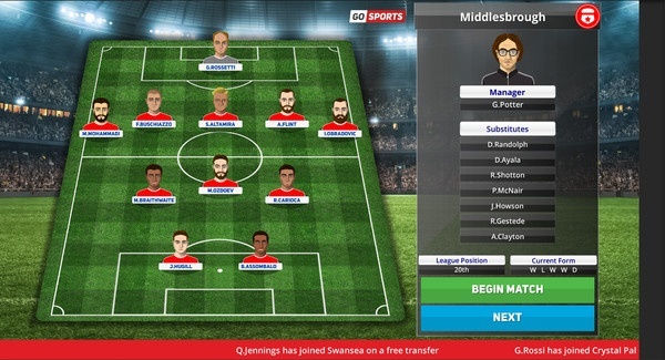 Screenshot for Club Soccer Director PRO 2020 on PC