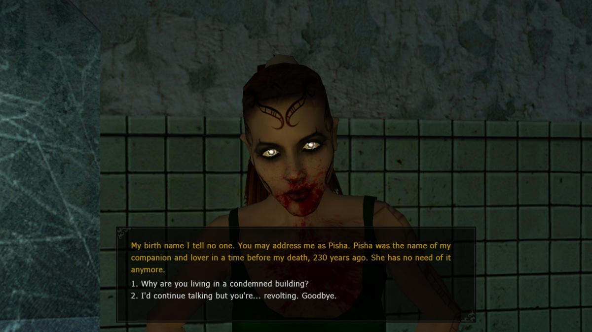 vampire the masquerade bloodlines is there romance