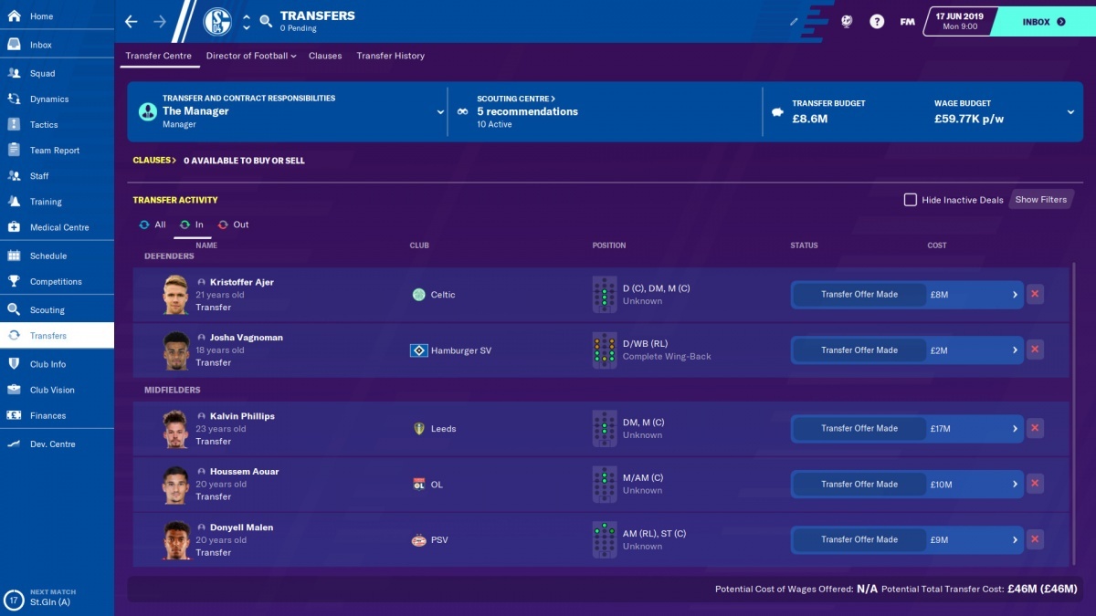 Screenshot for Football Manager 2020 on PC