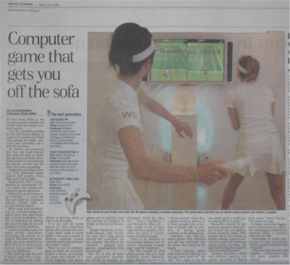 Nintendo Wii article in The Daily Telegraph (UK)