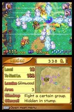 Screenshot for Children of Mana on Nintendo DS