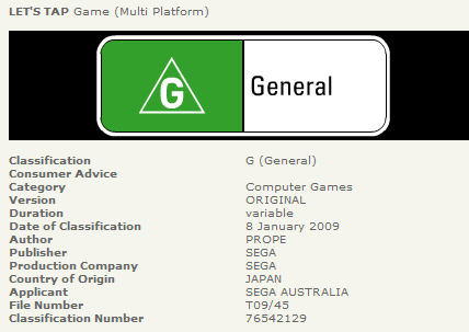 Image for Sega Taps its way to Australia