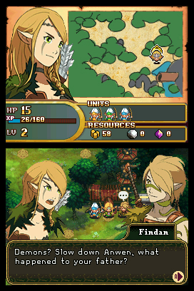 Screenshot for Might & Magic: Clash of Heroes on Nintendo DS