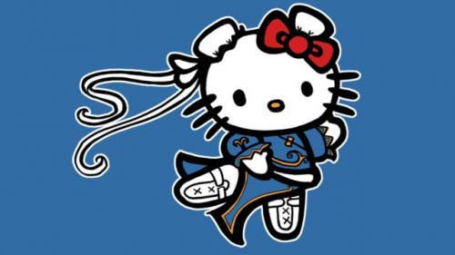 Image for Street Fighter Takes on Hello Kitty