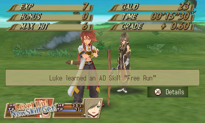 Screenshot for Tales of the Abyss on Nintendo 3DS