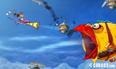 Screenshot for Rayman Origins (Hands-On) on Nintendo 3DS