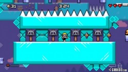 Screenshot for Mutant Mudds Deluxe - click to enlarge