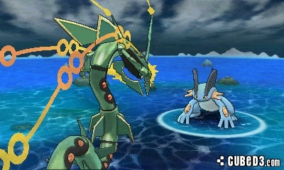 Image for Mega Rayquaza Slithers into Battle in Pokémon