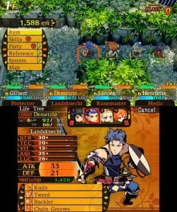 Screenshot for Etrian Mystery Dungeon on Nintendo 3DS