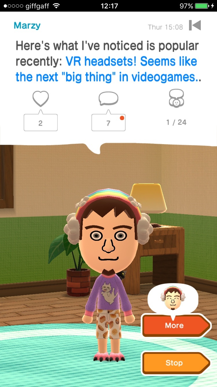 Screenshot for Miitomo on iOS