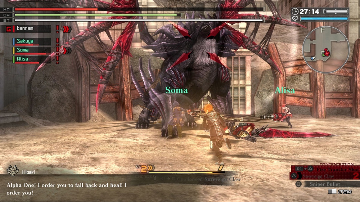 Screenshot for God Eater: Resurrection on PlayStation 4