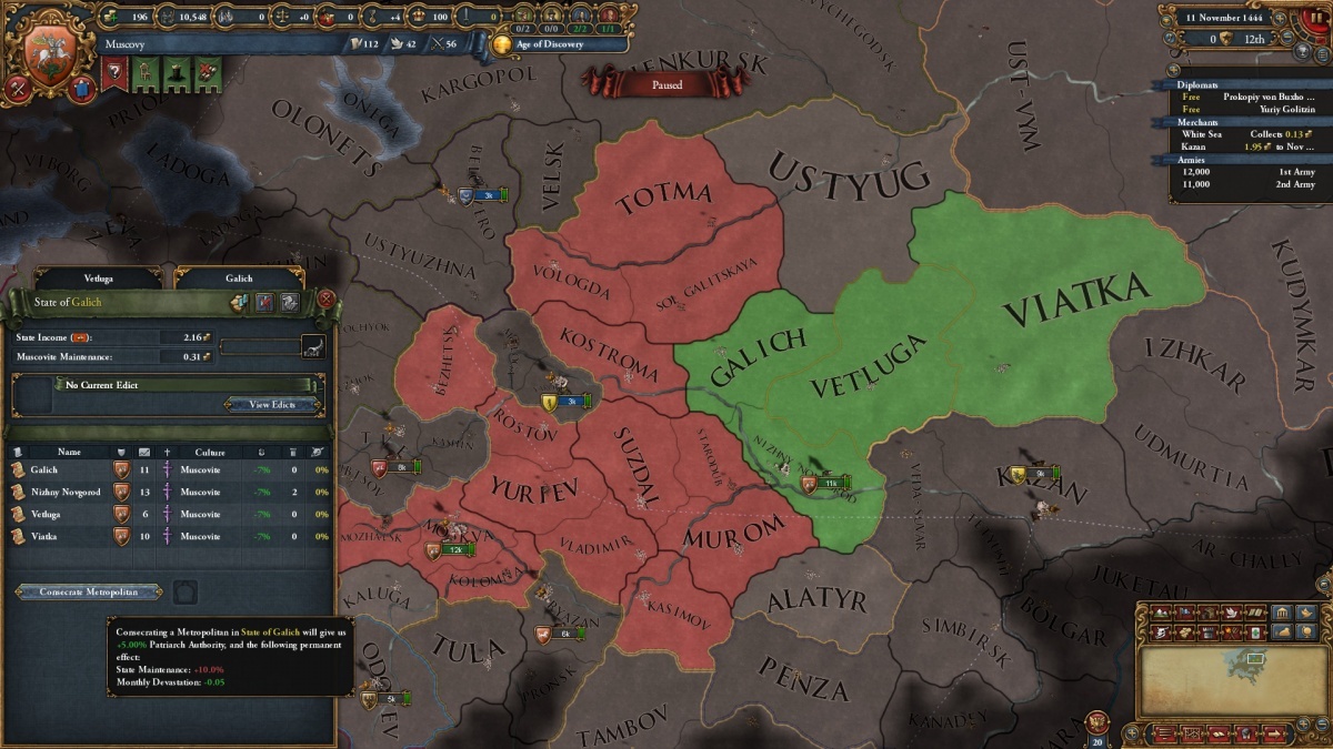 Screenshot for Europa Universalis IV: Third Rome  on PC