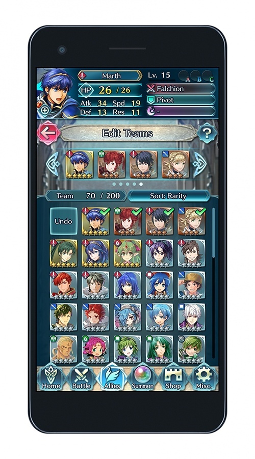 Screenshot for Fire Emblem Heroes on iOS