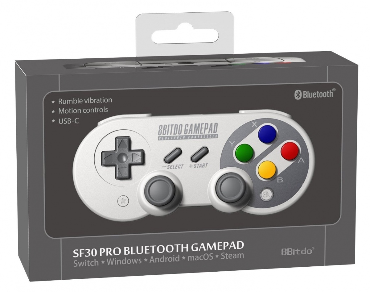 Image for Tech Up! 8Bitdo SF30 Pro Bluetooth Gamepad Review