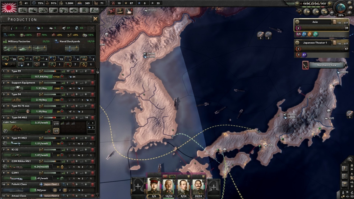 Screenshot for Hearts of Iron IV: Waking the Tiger on PC