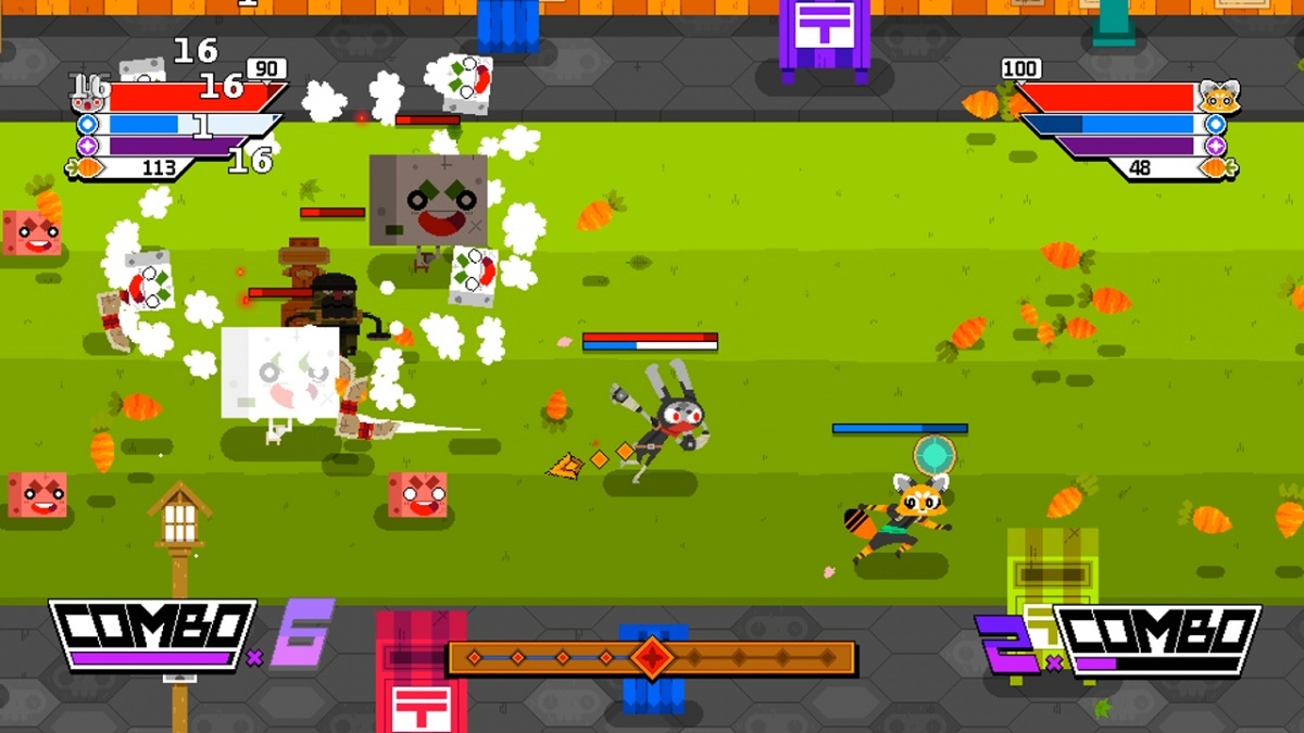 Screenshot for Ninjin: Clash of Carrots on PlayStation 4