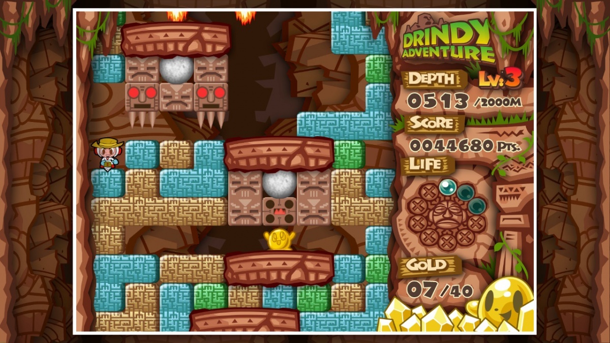 Screenshot for Mr. DRILLER DrillLand  on Nintendo Switch