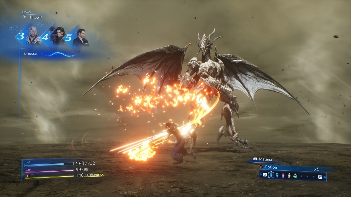 Screenshot for Crisis Core: Final Fantasy VII Reunion on PlayStation 4